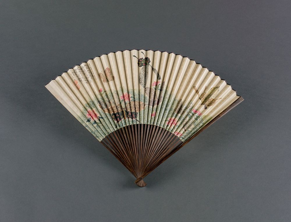Folding Fan with Painting and Calligraphy