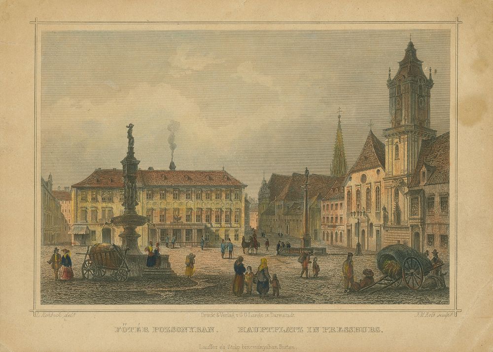 Main square in bratislava, Joseph Maximilian Kolb