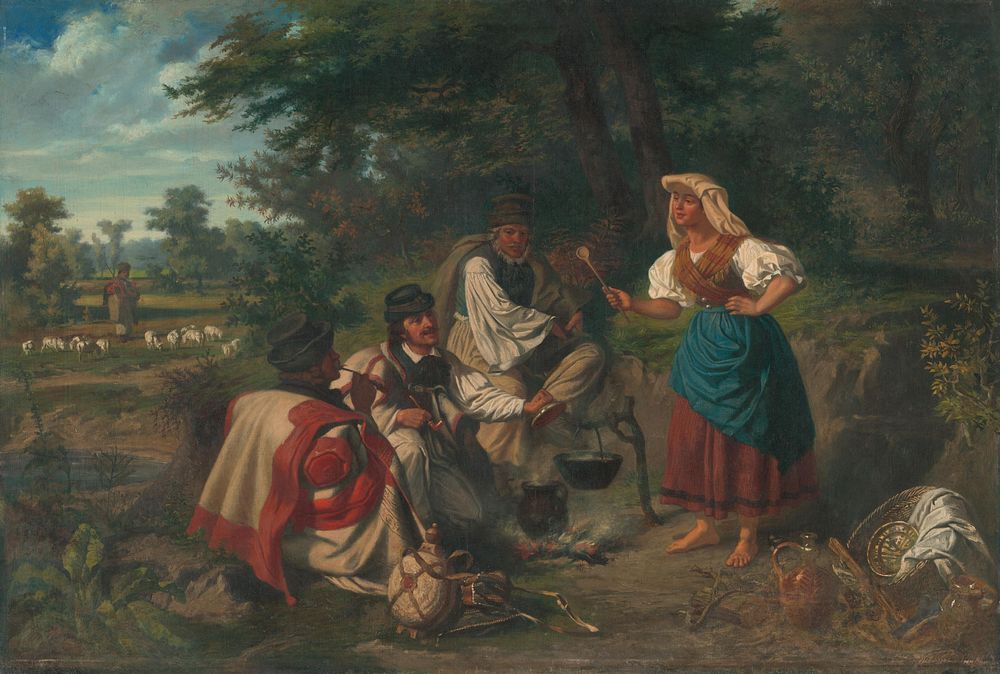 Lunch in nature, Mih&aacute;ly Szeml&eacute;r