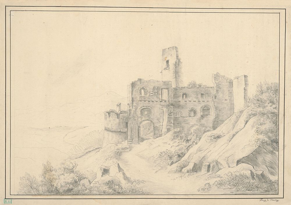 Castle ruins, Franz Hauer