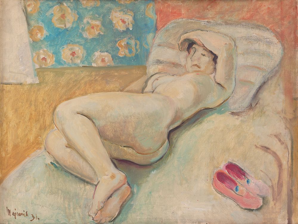 Resting woman by Cyprián Majerník