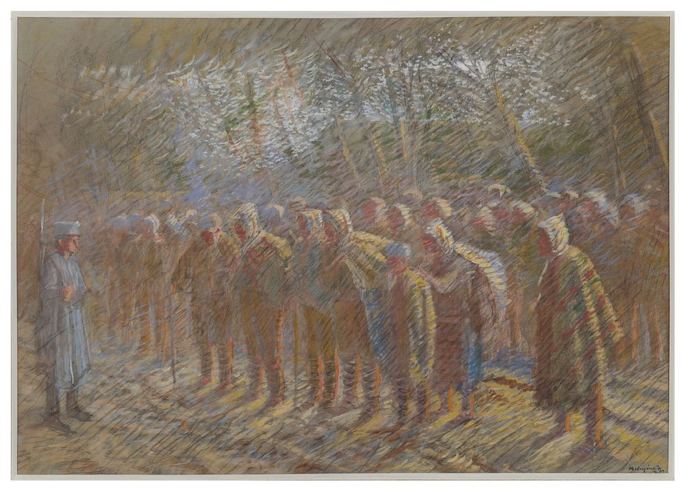 Prisoners of war by László Mednyánszky