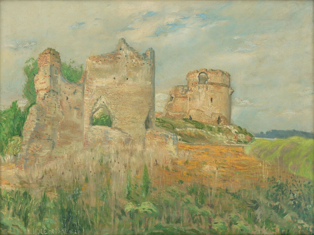 Ruins of bac castle, Karol Miloslav Lehotský