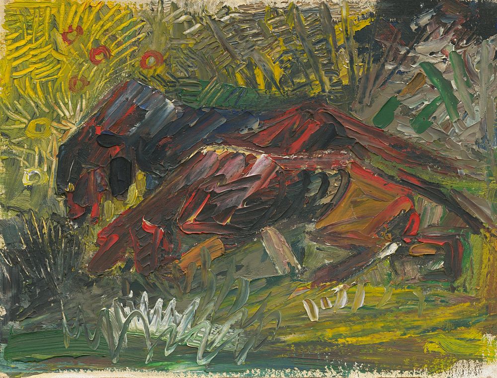 Hunting dogs by Arnold Peter Weisz Kubínčan