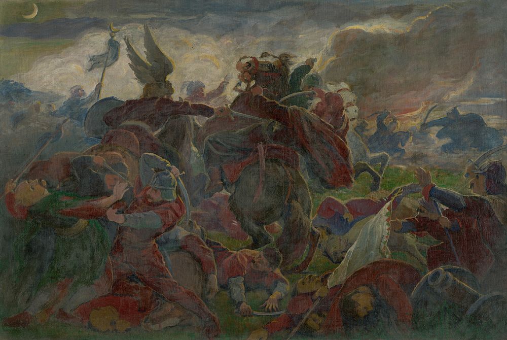Tomory's death at the battle of mohács by Jozef Hanula