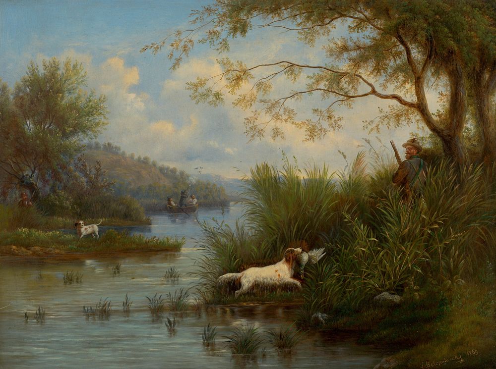 Wild duck hunt, František Belopotocky