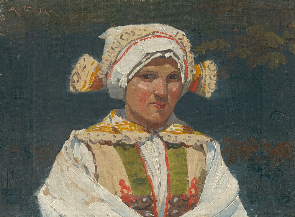 Girl in a folk costume, Antoš Frolka