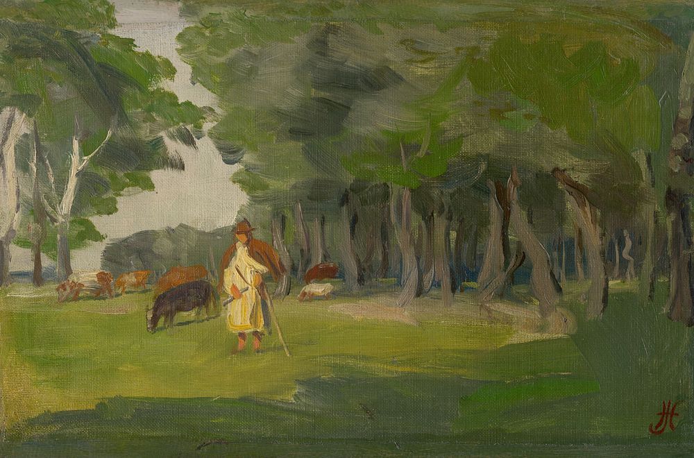 Pasture in kaloč by Jozef Hanula