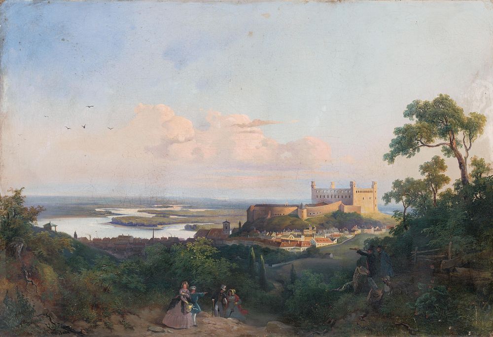 The view of bratislava by Rudolf Swoboda