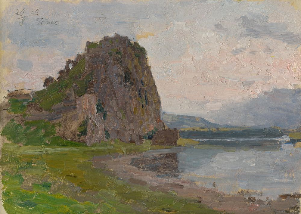 Devín - study for a picture, Jindřich Tomec