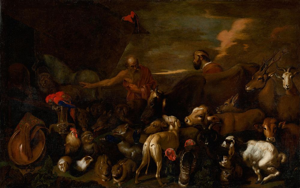 Noah lets the animals out of the ark, Giovanni Battista Salvi Sassoferrato