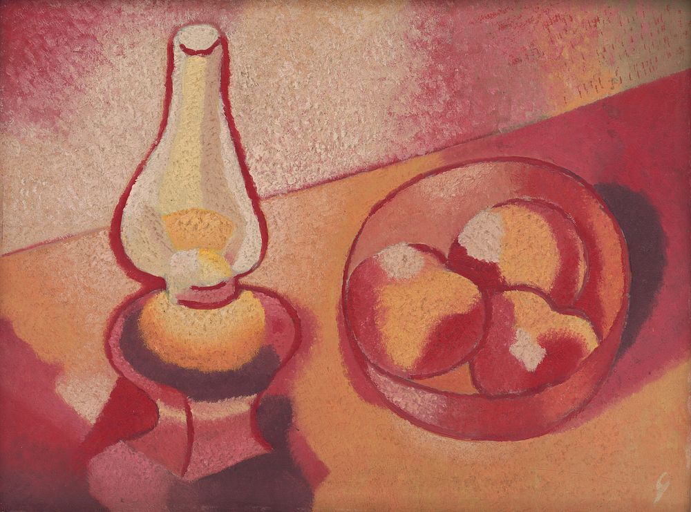 Still life with a lamp by Mikuláš Galanda