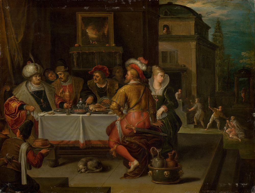 The parable of lazarus and the rich man, Frans Francken II