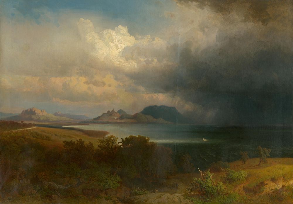 Storm over lake balaton, Alexander Brodszky