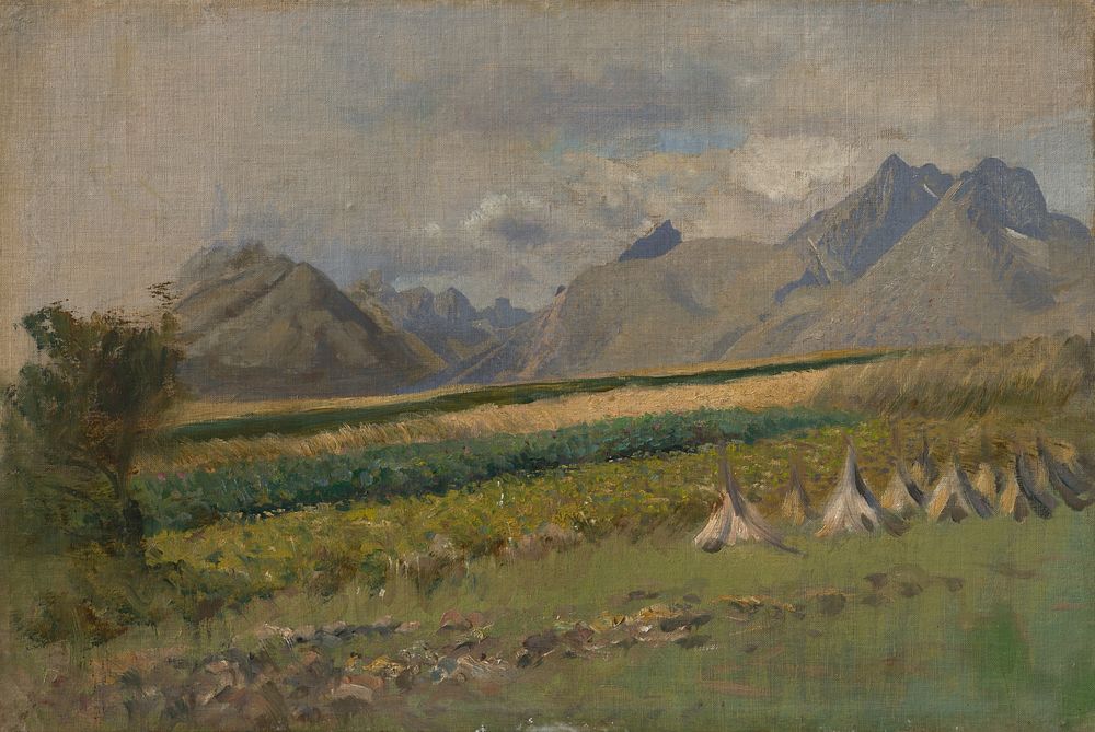 The high tatras from strážky by László Mednyánszky