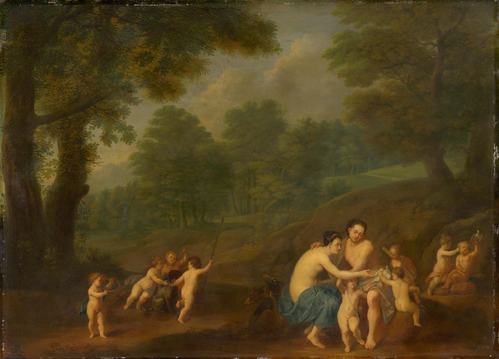 Venus and adonis (love scene), Johann Friedrich Gerhard