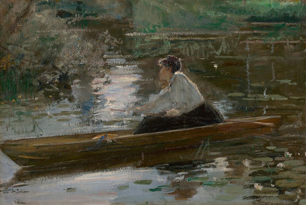 Lady in a boat, Josef Schusser