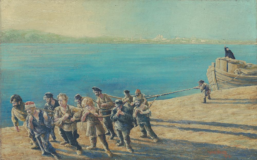 Burlaks on the volga - copy of the painting by repin, Tomáš Andrašković