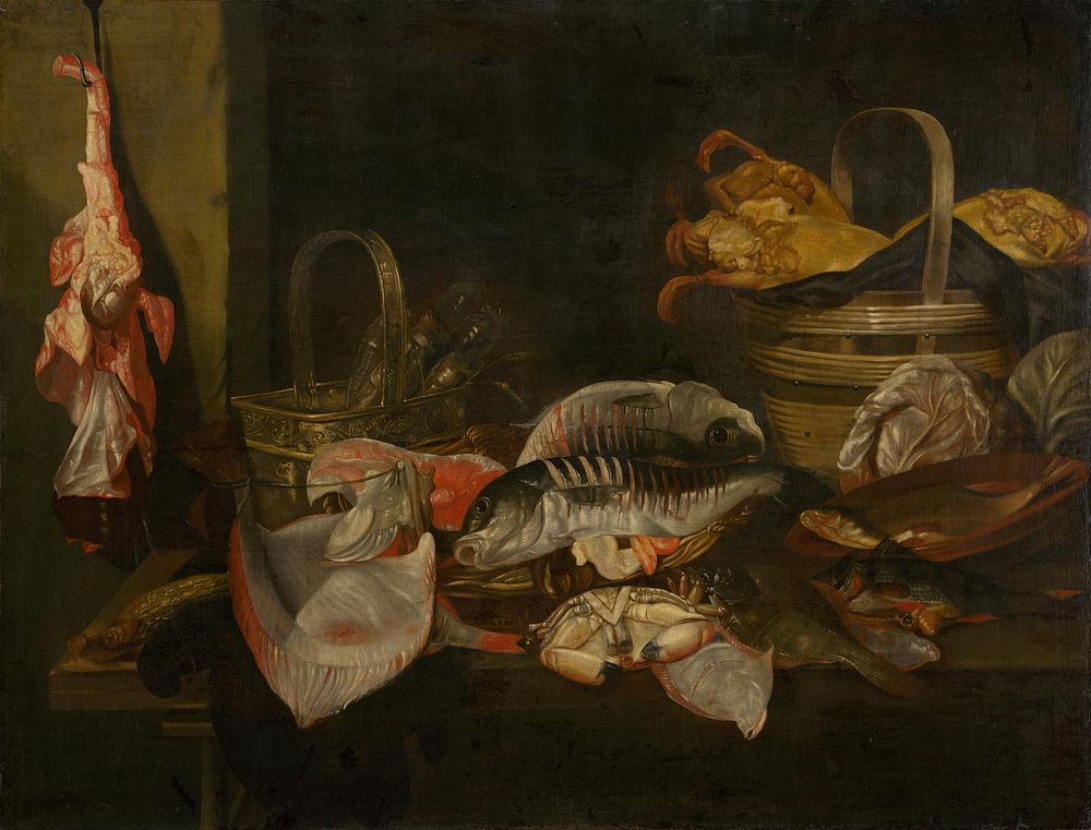 Still life with fish, Abraham Van Beyeren