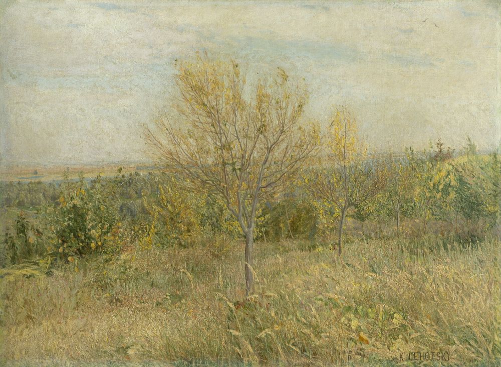 Autumn landscape, Karol Miloslav Lehotský