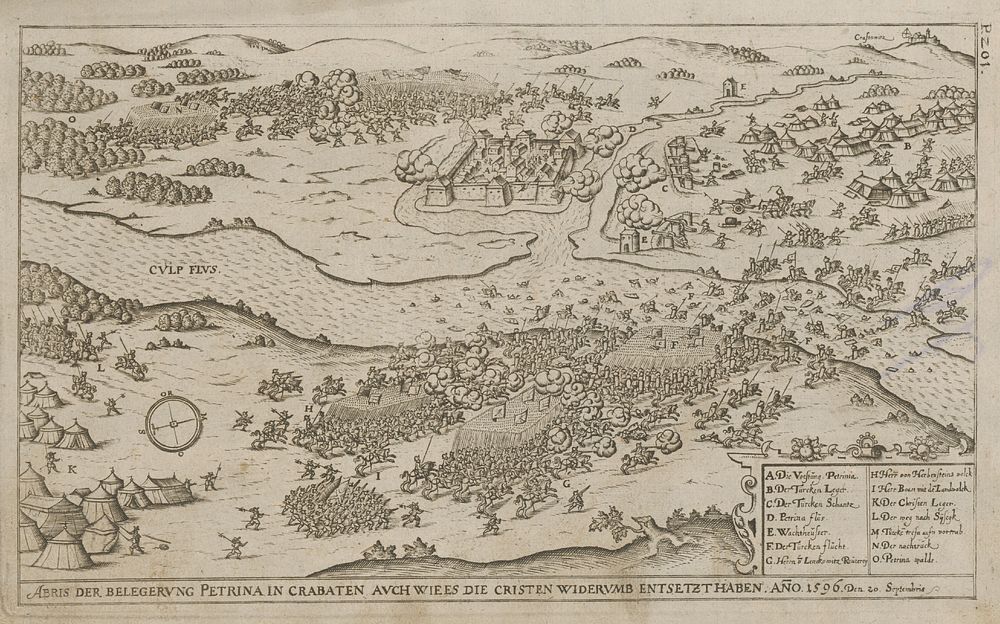 Conquest of petrina in croatia in 1596