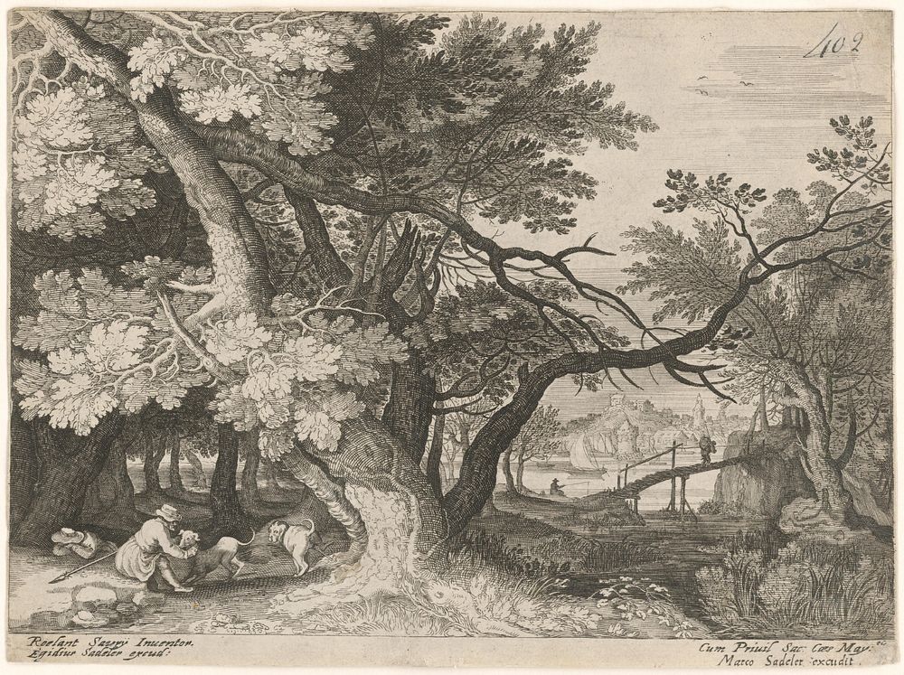 Forest landscape, Aegidius Sadeler Ii