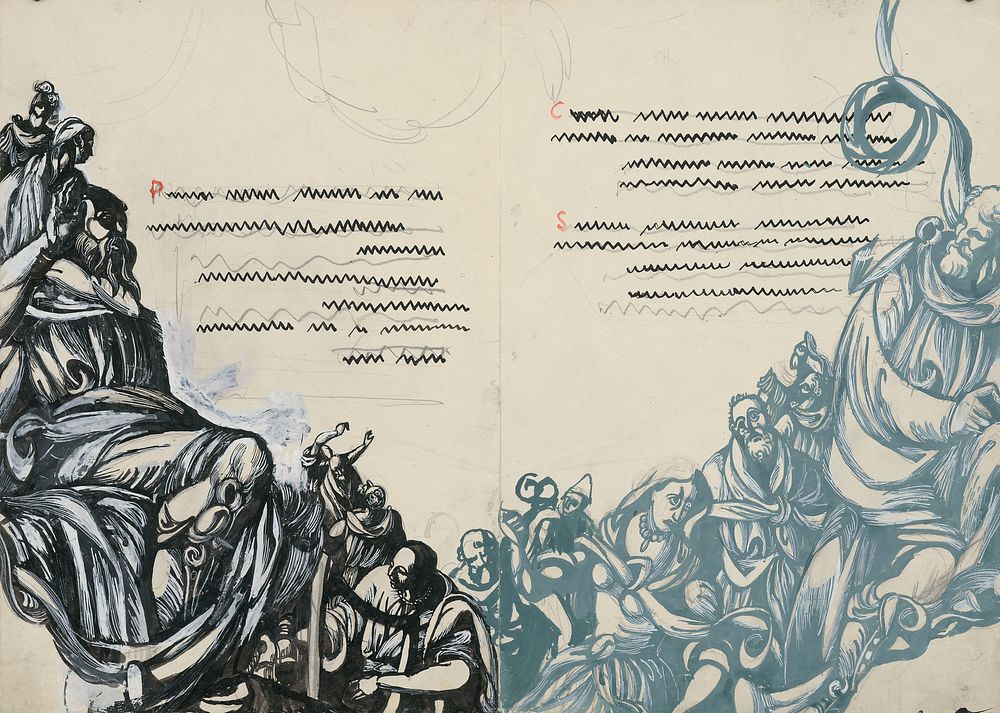 Double page in a book, Jan Novák