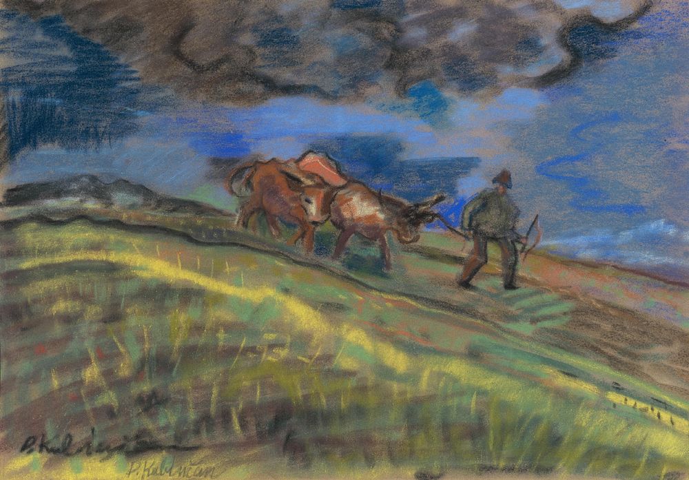 Ploughman by Arnold Peter Weisz Kubínčan