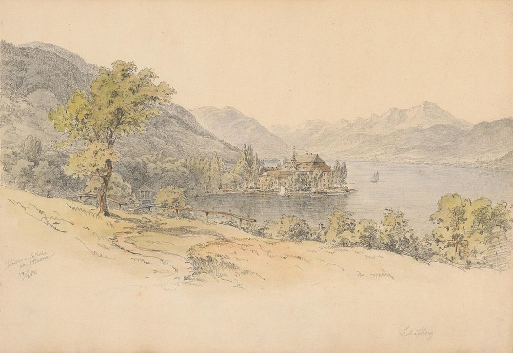 View of the kammer at lake walchensee, Karol ľudovít Libay