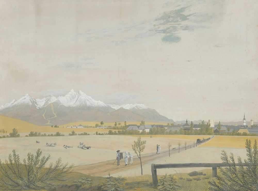 View of the tatras from kežmark, Ján Jakub Müller