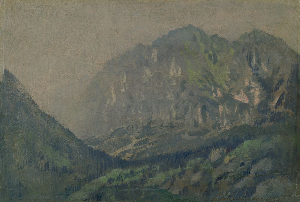 Motif from the high tatras by Ferdinand Katona