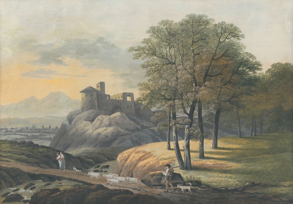 Landscape with a bridge, Ján Jakub Müller