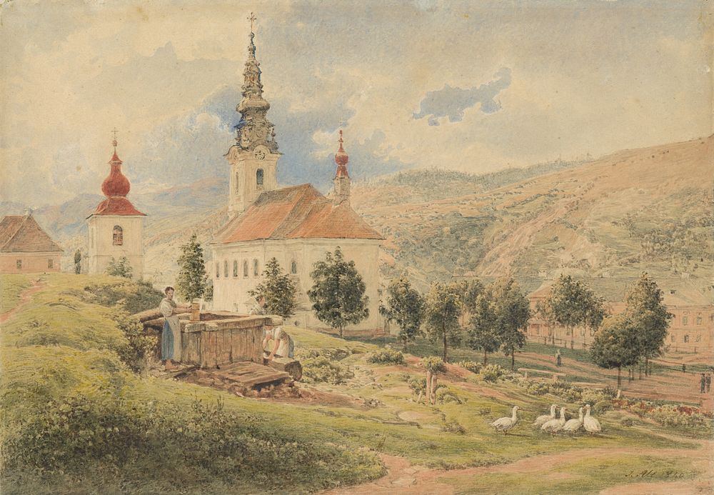 Village church, Jakob Alt