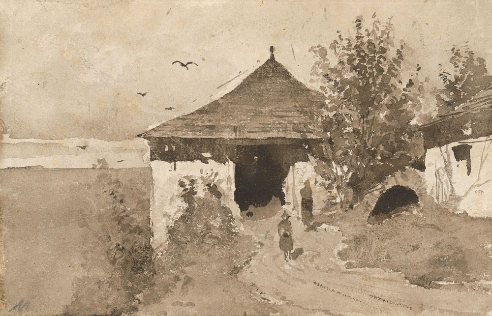 Old mill by László Mednyánszky