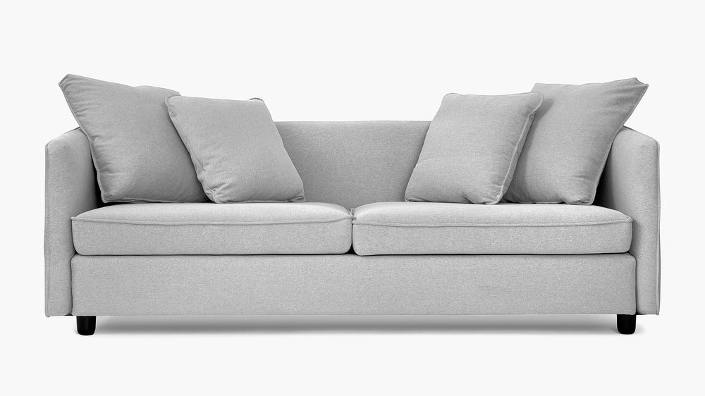 Sofa mockup psd in minimal style