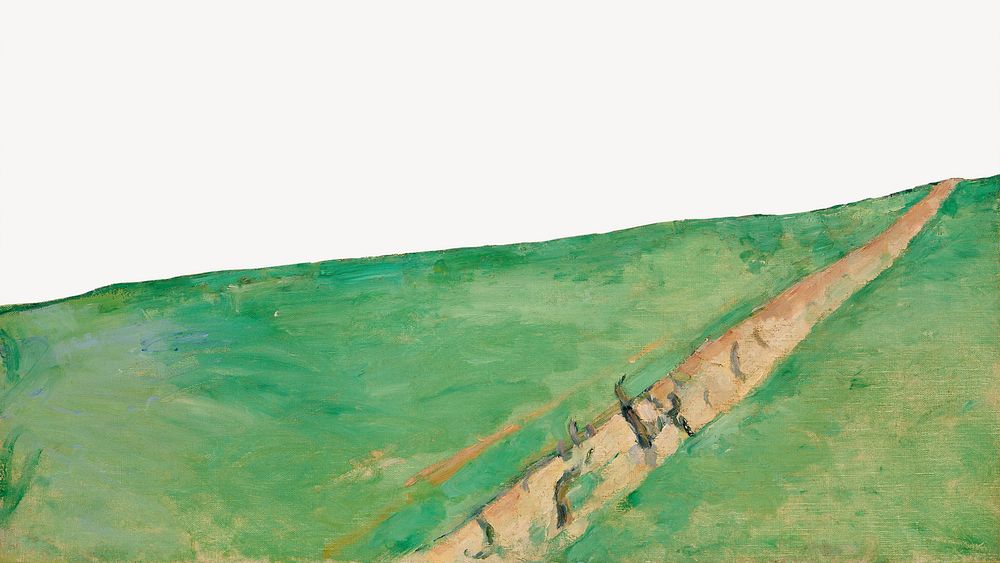  Paul Cezanne&rsquo;s Mont Sainte-Victoire, post-impressionist landscape painting.  Remixed by rawpixel.