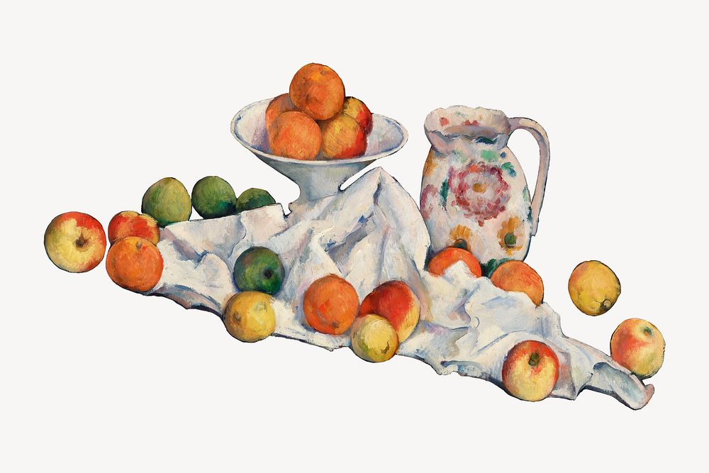 Paul Cezanne&rsquo;s fruits, still life painting.  Remixed by rawpixel.