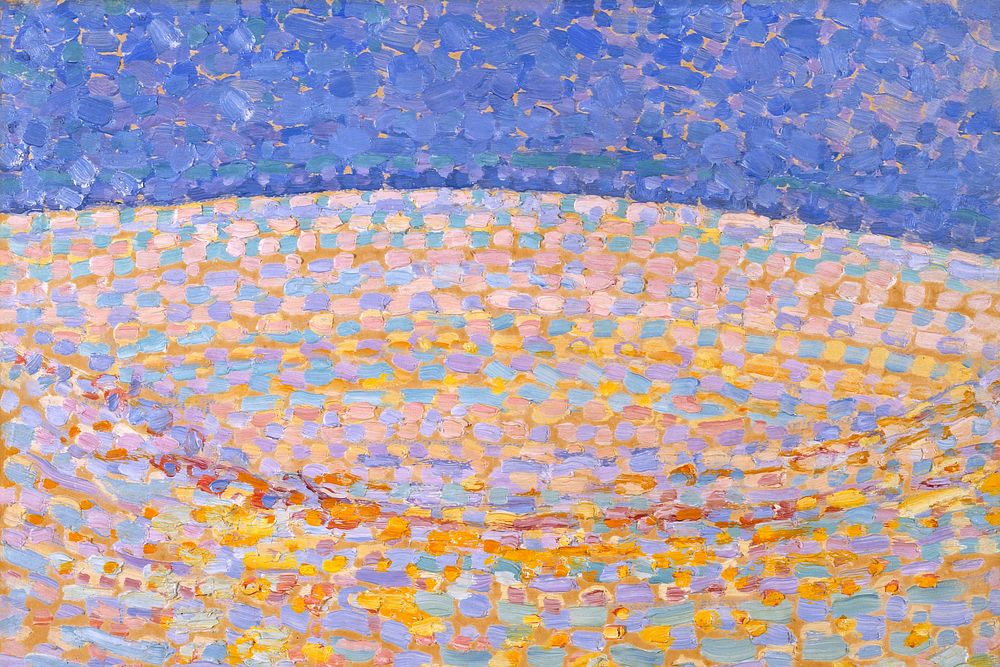Piet Mondrian&rsquo;s Dune III background, abstract art. Remixed by rawpixel.