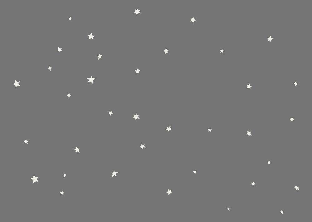 White stars, vintage illustration psd