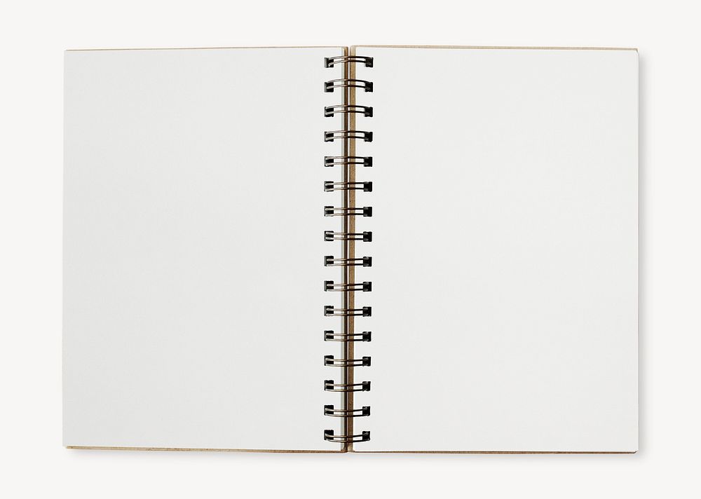 White ruled notebook mockup psd