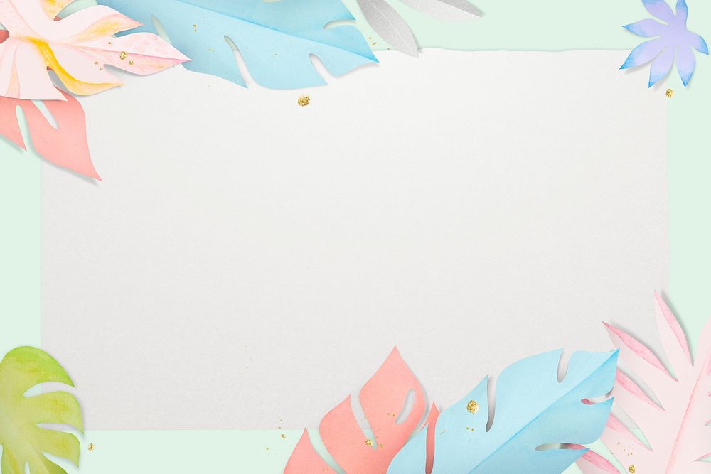 Pastel Flags - Landscape Page Border