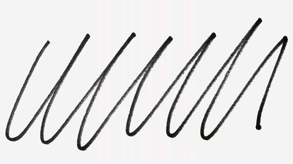 Scribble line isolated design