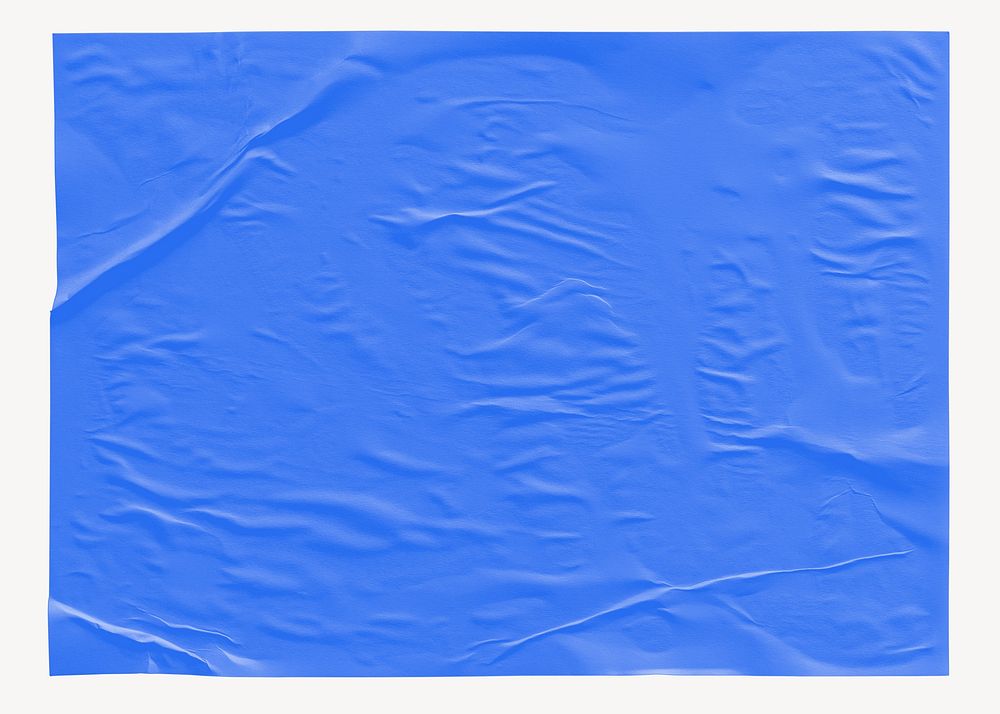 Blank blue glued paper