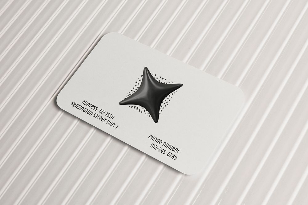 Business card mockup PSD, realistic