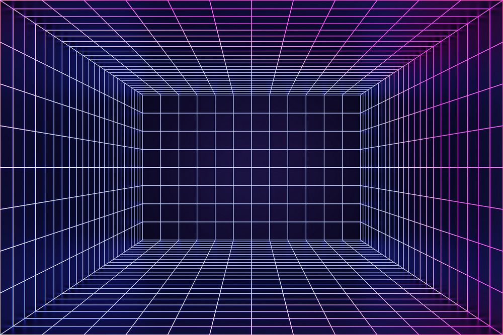 Purple futuristic grid product background