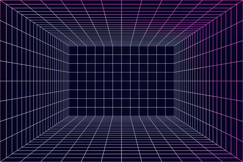 Purple futuristic grid product background psd