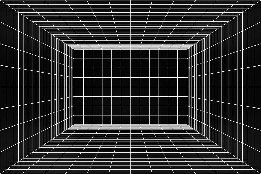 Black futuristic grid product background