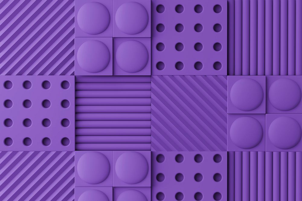 Abstract wall product backdrop mockup, 3D purple design psd