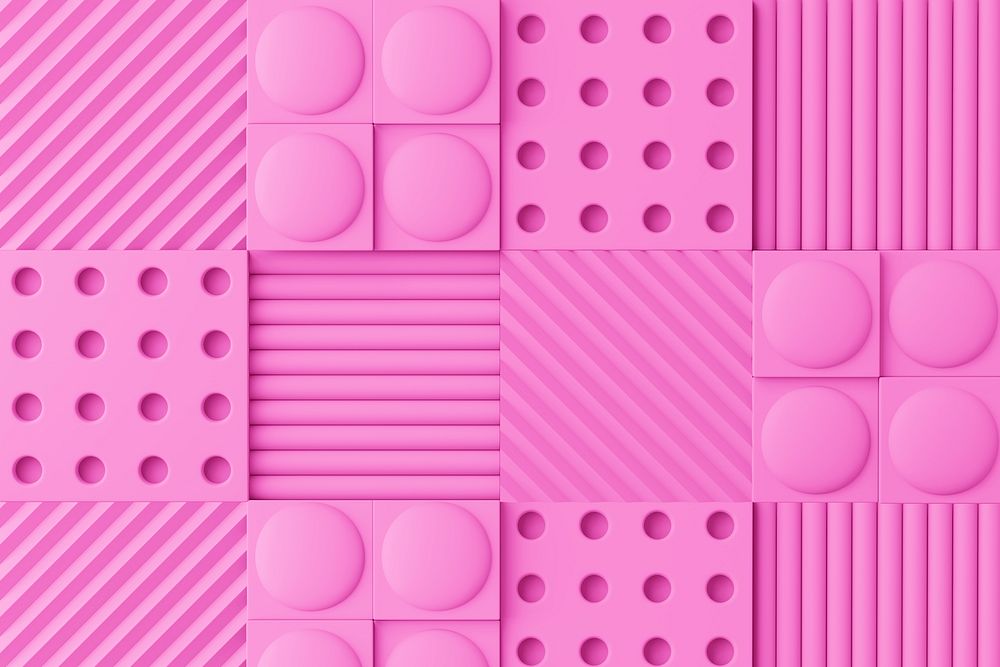 Pink wall panel background, abstract pattern design