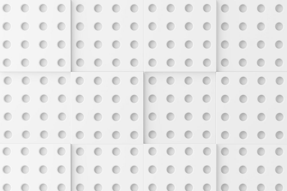 White toy brick pattern background